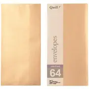 Quill DL Envelopes Metallique Autumn Gold 10 Pack