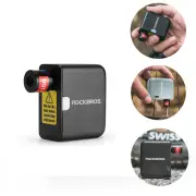 ROCKBROS Mini Portable Bike Electric Air Pump 100PSI Power 300mAh Battery USB Rechargeable Lightweight Inflator for MTB