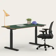 Recess Ergo Bundle | Ergonomic Chair Desk | Home Office Furniture Packages, Night / Large - 150W x 75D (cm) / Forest/Black