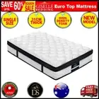 Giselle Bedding Devon Euro Top Pocket Spring Mattress 31cm Thick Durable NEW