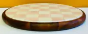 MacKenzie-Childs 89279-740 Rosy Check Large Wood Base Trivet, Hand Painted. New!
