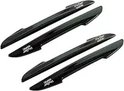 Hypersonic Black Car Door Edge Guard Trim Molding Crash Scratch Protector 4PCS
