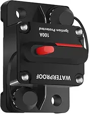Jubepk Circuit Breaker,Truck Motor System Protector | Manual Reset Car Marine Trolling Motors Boat Circuit Breaker for Audio System, 12-48V
