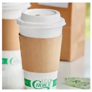 EcoChoice Kraft Coffee Cup Sleeve / Jacket / Clutch - 10-24 oz. - 1200/Case