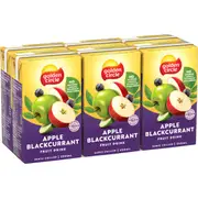 Golden Circle Apple Blackcurrant Poppers Fruit Drink Multipack Lunchbox 250mL x 6 pack