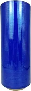 Blue Plastic Wrap Moving Wrap Roll 12”×1000ft 80 Gauge Storage Industrial Stretch Wrap Packing Shrink Wrap Film for Moving Shipping