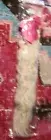 NEW Halloween long blonde wavy curly wig piece fake hair ponytail tie on 20"