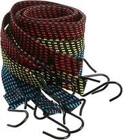 Abaodam 4Pcs Elastic Binding Belt Durable Cord for Secure Motorcycle Fastening Quick Release Straps Random Colors for Transporting Heavy Loads Easy to Store