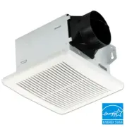 Bathroom Exhaust Fan 100 CFM Ceiling Flush Mount with Dimmable LED Light White