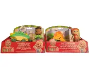 COCOMELON LANE Cody's Dino Trekker, Nico's Lion Cruiser - Set of 2 New!