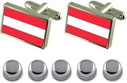 [Select Gifts] Shirt Dress Studs Dordrecht City Netherlands Flag Cufflinks