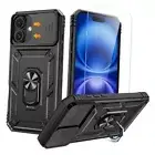 Compatible for iPhone 16 Plus Case with Screen Protector - Slide Camera Cover