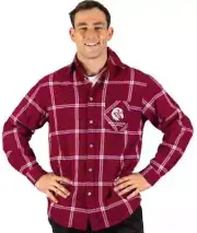 Manly Sea Eagles 2024 NRL Mens Mustang Flannel Shirt Sizes S-7XL BNWT