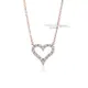 Tiffany&Co. 經典愛心鑲16鑽18K玫瑰金項鍊