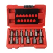 13Pcs Screw Extractor Set for Damaged Broken Bolts and Stripped Screws