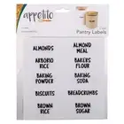 Labels for Jars 60pc Appetito Clear Canister Kitchen Pantry Container Storage