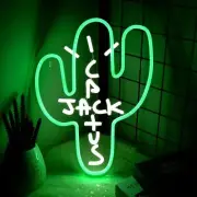 Cactus Jack LED Neon Sign - Cactus Neon Light up Lights Wall Art, Cactus Neon...