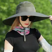 GGP Military Green Wide Brim Sun Protection Hat With Face Shield Adjustable For Ultimate Uv Protection