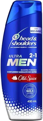 Ultra Men Old Spice, Mens 2 in 1 anti Dandruff Shampoo and Conditioner 400Ml