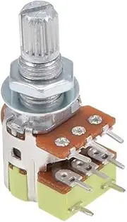 XYWHPGV 50K Ohm Linear Taper Potentiometer B50K Knurled Shaft 8 Terminals Rotary Variable Resistors(7af50 b7388 1d861 7647a 5b4fb 92bf4