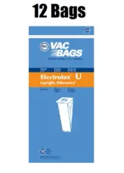(12) Vacuum Bags for Aerus Electrolux Style U Replacement 4 Ply ProTeam Upright