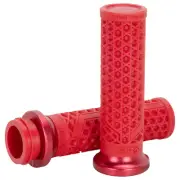 ODI Vans V-Twin Lock-On TBW Grips by ODI - Dark Red/Red Anodize - 1"