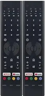 TAVICE 2-Pack Replacement Remote Compatible with Bauhn, Kogan, JVC Smart TVs: GCBLTV9MU, RM-C3348, RM-C3227, RCKGNTVT001, LT40N5105A, LT32N3105A, LT32N3105AC, KALED40AF7000STA, AF7000, LS58UHDSM20