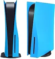 Disc Edition Face Plates Cover Skins Shell Panels for PS5 Console, Accessories for PlayStation 5 Protective Replacement Faceplates Dustproof Anti-Scratch (Starlight Blue)