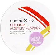 Cuccio Colour Color Acrylic Powder - 14 Days Of Durability - Highly Pigmented - Unbeatable High-Gloss Shine - Full Color Acrylic Application - Used For Art Creations - Grape Purple - 45 G
