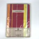 NIP VTG Kmart Essential Home Vinyl Tablecloth Round 60" Orange Red Yellow RETRO