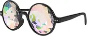 [COMPUKAS] Decorative Wear Resistant Rave Glasses Unique Kaleidoscope Design Fun Party Accessory for Festivals Celebrations for Xmas Themed Events Stylish Photo Prop