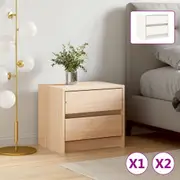Bedside Table Nightstand Side Table Storage Cabinet Solid Wood Pine vidaXL