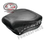 Solo Seat Rear Width-14in Chrome Studs FLSTS Softail Heritage Springer 2000-2003