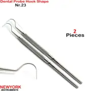 Beaden® Dental Explorer Probe 23 Dentist Pick Scraper Tarter Remover Hook Shape