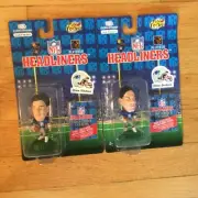 2 Two Drew Bledsoe Headliners Figures Sealed on Card By Corinthian