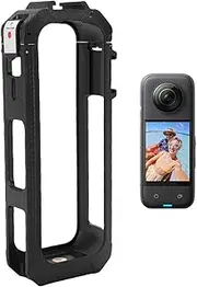 YUEHISY Compact Magnetic Cage for X5, Lightweight PC Guard with Dual Cold Shoe Mounts, Quick Battery SD Card Swap Via Side Window