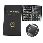 180 Pockets Coin Collection Supplies - Coin Collecting Holders Book Black