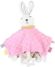 Toyvian 1Pc Rabbit Shaped Appeasing Towel for Newborns Soft Sleeping Doll Safe and Durable Saliva Towel for Cribs Strollers Anxiety Relief Companion