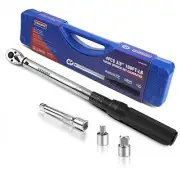 3/8inch Drive Click Torque Wrench 4 Pcs Set Torque Wrench 3/8 Drive 10~100ft/13.