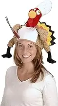 1-Pack Decorative Plush Chef Turkey Hat