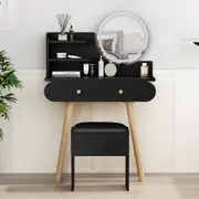 ALFORDSON Dressing Table Stool Set LED Mirror Black