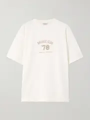 [Brunello Cucinelli] Brunello Cucinelli - Embroidered Cotton-jersey T-shirt - White - small small White