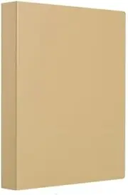File Folder A5 Folder Large-Capacity Two-Hole Loose-Leaf Folder Multifunctional Bills Data Storage Folder Office Supplies File Expanding(Brown)