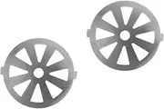 HOMSFOU 2pcs Electric Meat Mincer Attachment Stainless Steel Knife Blade Food Grinder Accessory Set Replacement Parts