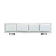 [James Lane] Delphi TV Unit Pure White - 230cm