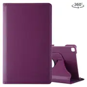 For Samsung Galaxy Tab A 8.0-Inch (2019) Case, Rotating PU Leather Cover with Stand, Purple