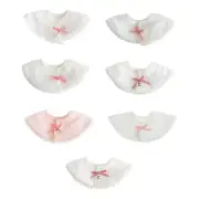 Lace Edged Baby Bibs Circular Designings Newborns Bibs for Infants & Toddlers