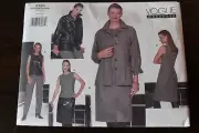 Vogue Wardrobe Pattern #2195 Size 6-8-10, Jacket, Top, Dress, Skirt, pants