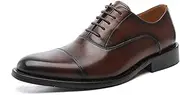 ARSUGMZ Top Layer Cowhide Men's Shoes Men's Leather Shoes Men's Formal Men's Leather Shoes Leather(RetroBrown,41)