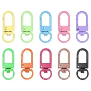 Lobster Claw Clasps, 50Pcs 33mm - Metal Swivel Clasps Snap Hook (10 Colors)
